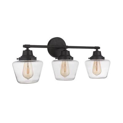 Akiba 3-Light Dimmable Vanity Light Latitude Run Finish: Flat Black