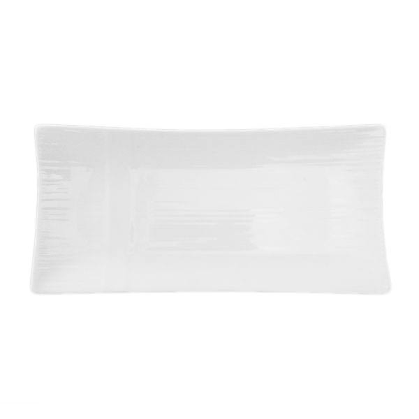 Shanghai, Rectangular PLATE, 11 1/4x22W x 5 1/2x22L, Porcelain, White,16 Packs
