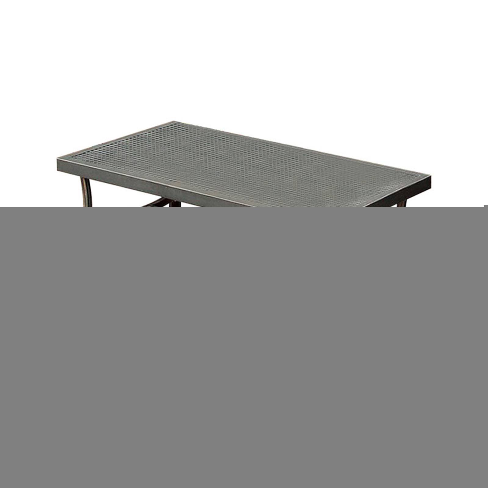 Bonquesha I Contemporary Style Metal Coffee Table, Distressed Black