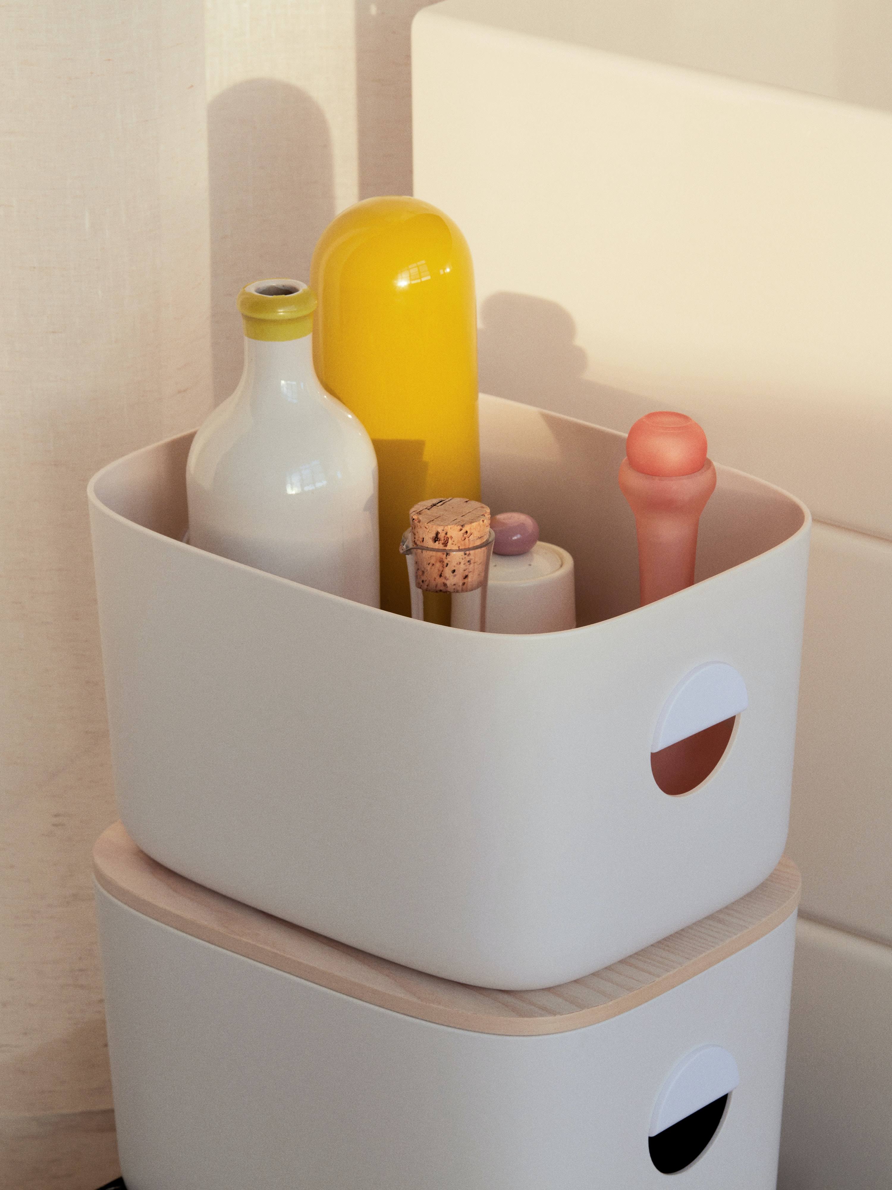 Open Spaces Medium Storage Bins - Set of 2 - White - No Lids