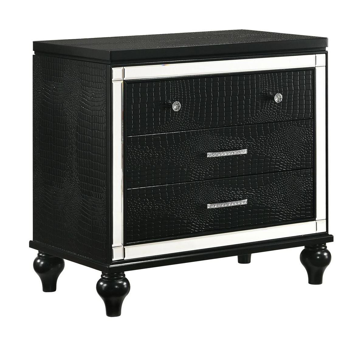 Valentino Nightstand (Black) by New Classic Furniture