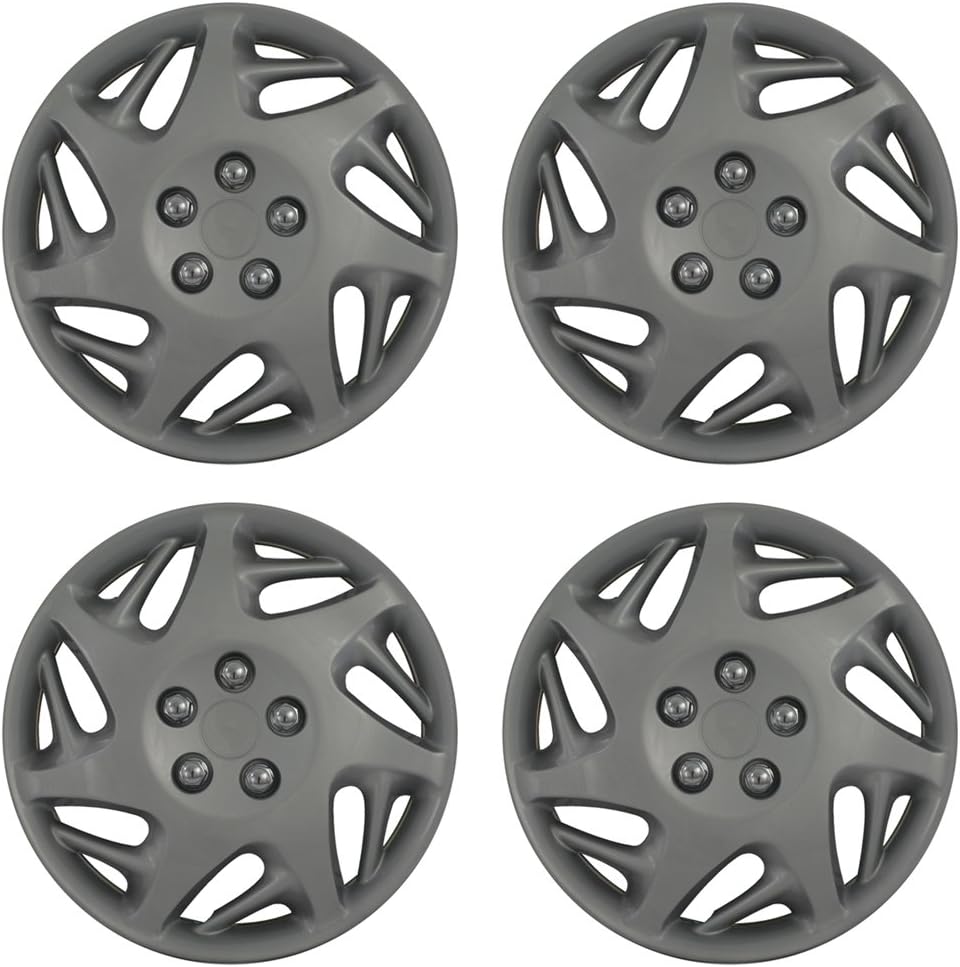 Wheel Skins Best for 1998-2000 Dodge Caravan (Pack of 4) Wheel Covers-16 inch, Chrome, Impostors