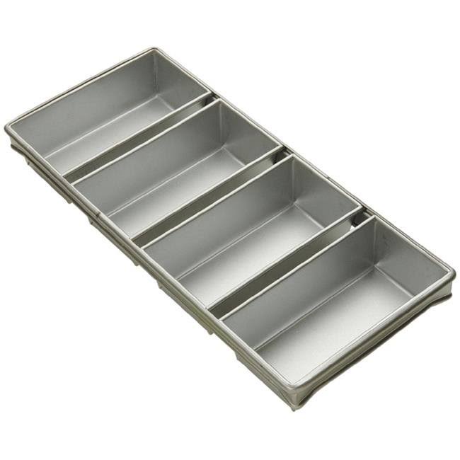 KitchenCrusader 8.5 in. x 4.5 in. 4 Strap Bread Pan Set - Pack of 6