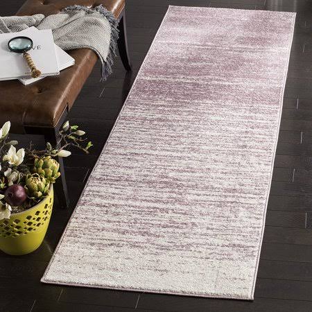 Safavieh Adirondack Collection ADR113L Modern Ombre Runner, 2'6 inch x 12' , Cream / Purple, [Stain Resistant]: Expertly Machine