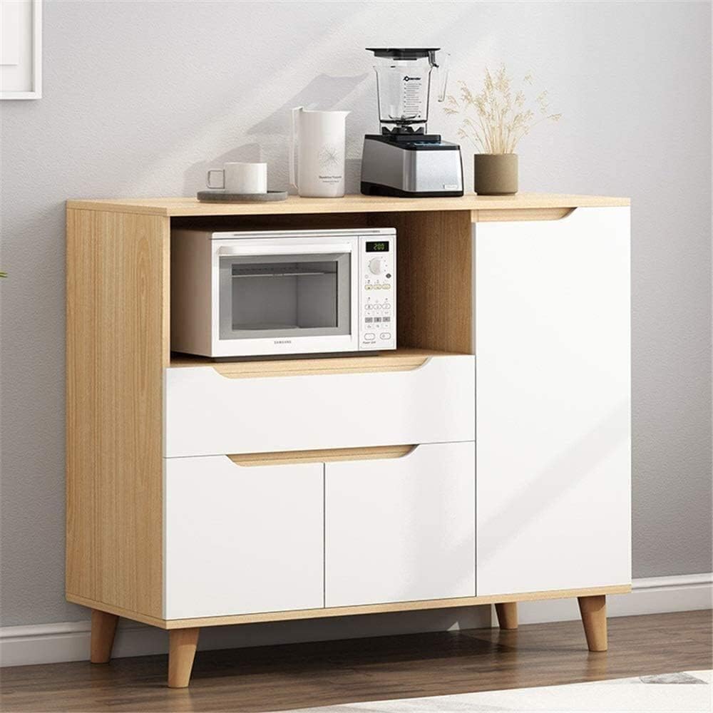 ZHANGWJ High-end Villa Storage Cabinet，Buffet Sideboard Farmhouse Wood Buffet Storage Cabinet Living Room Sideboard Accent Table Storage Console Table