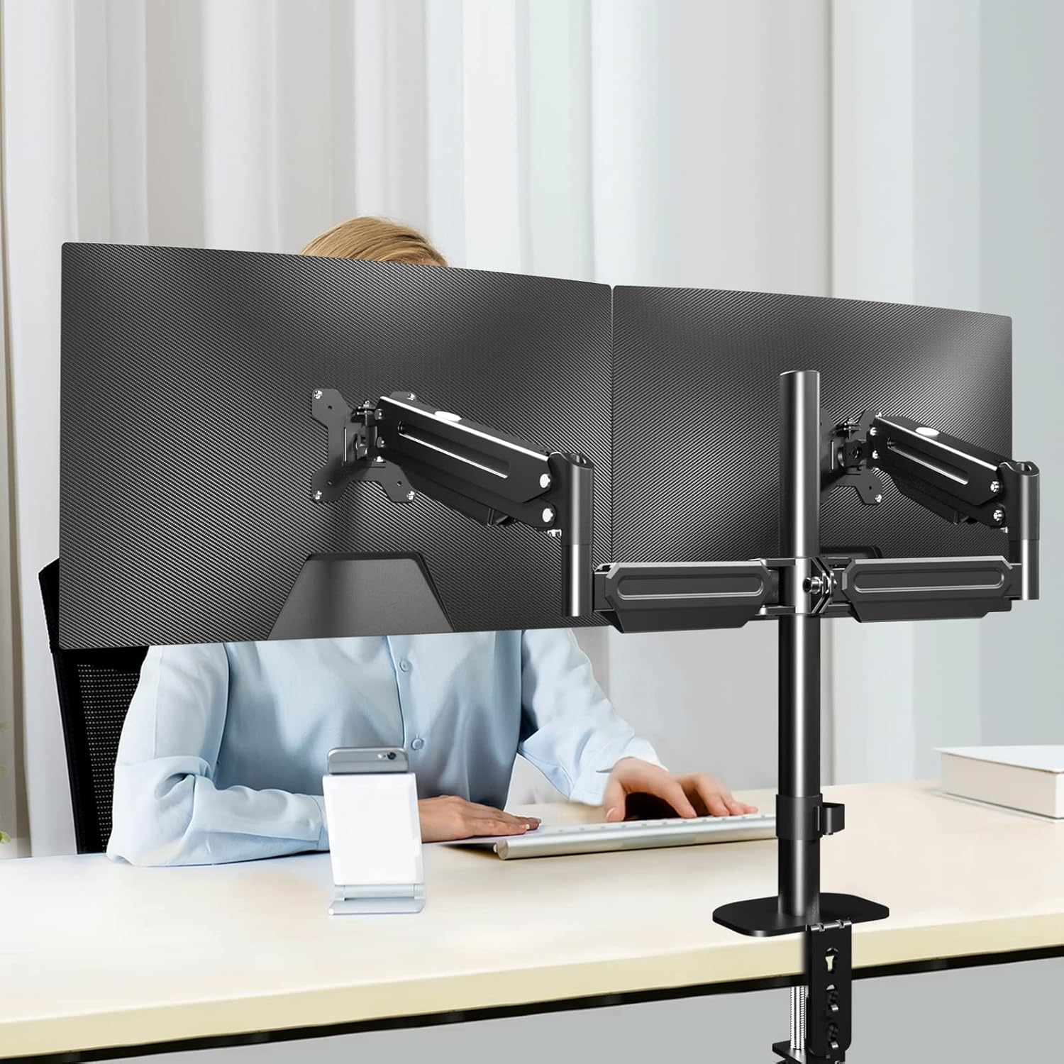 Dual Monitor Desk Mount Bracket