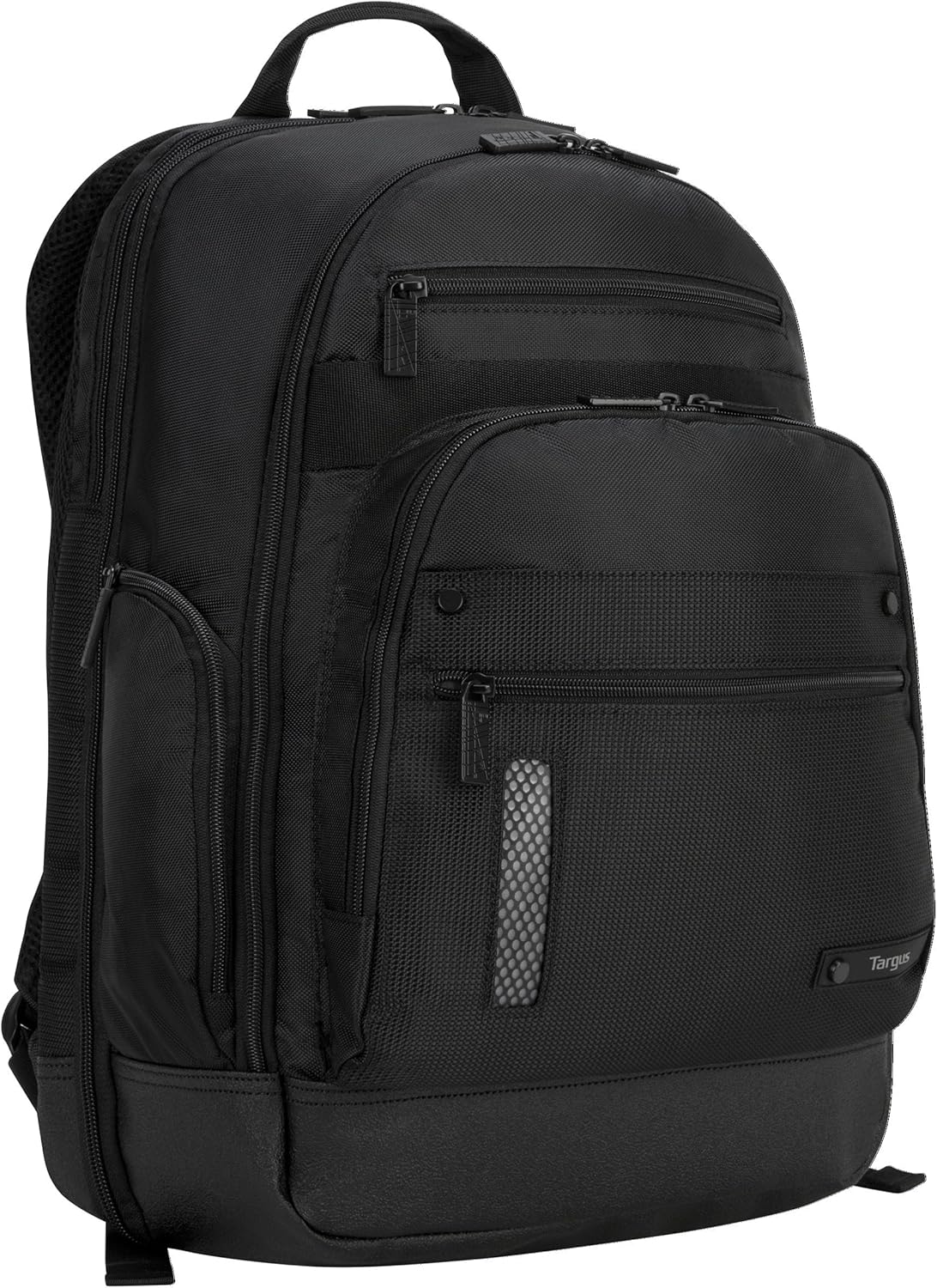 Targus Revolution Travel and Checkpoint-Friendly Laptop Backpack with Protective Sleeve for 15.6-Inch Laptop and Felted Phone Pocket, Black (TEB012US)