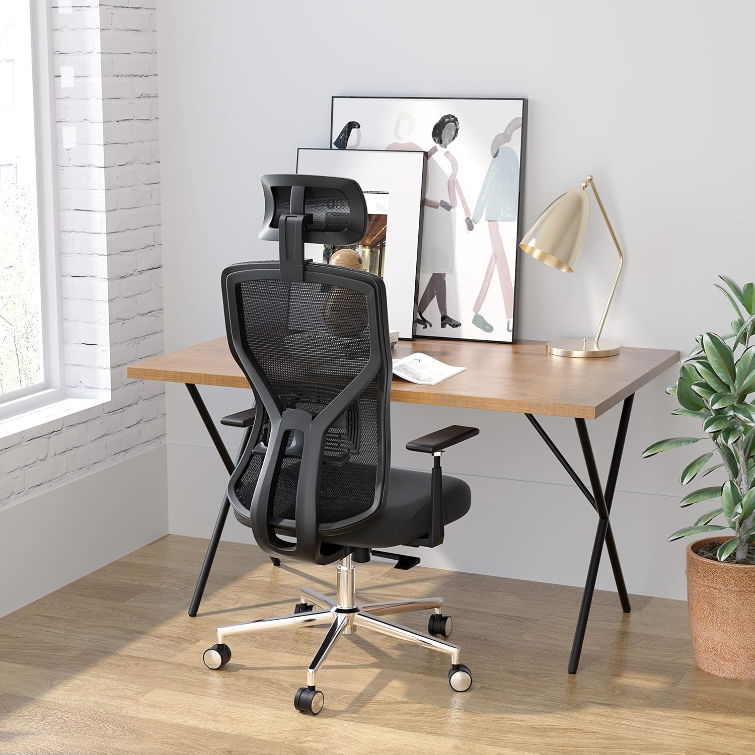 Ergonomic Office Desk Chair,MOLENTS Adjustable Computer Chair with Seat Slider, Adjustable Lumbar Support,Headrest,3D Armrest, 3 Position Tilt-Lock,Comfortable Mesh Back for Gaming, Home, or Office
