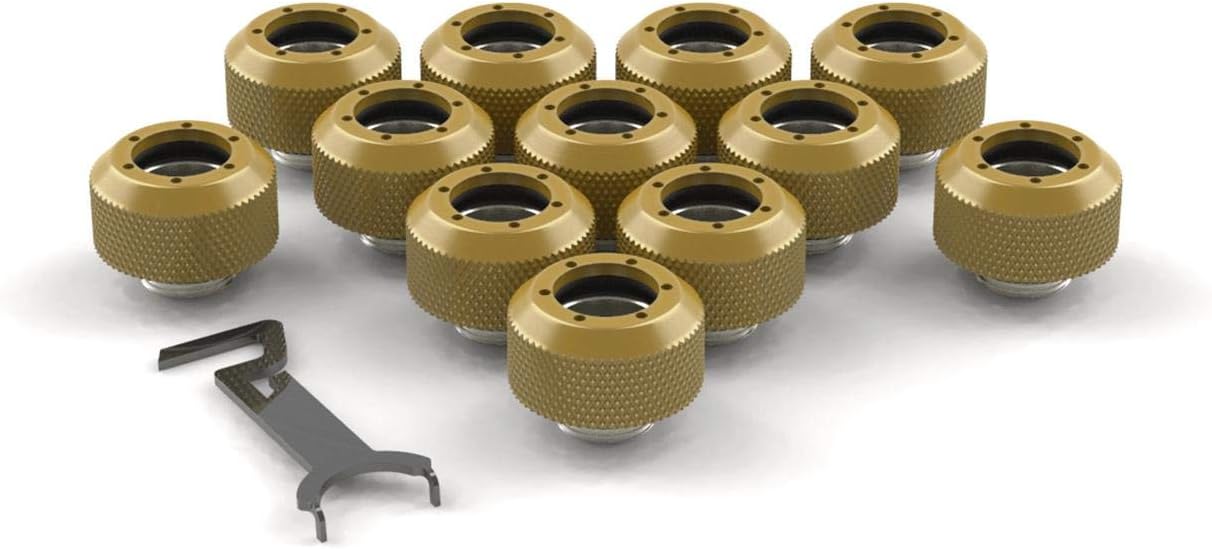 PrimoChill 1/2in. Rigid RevolverSX Series Fitting - 12 Pack - TX Matte Black