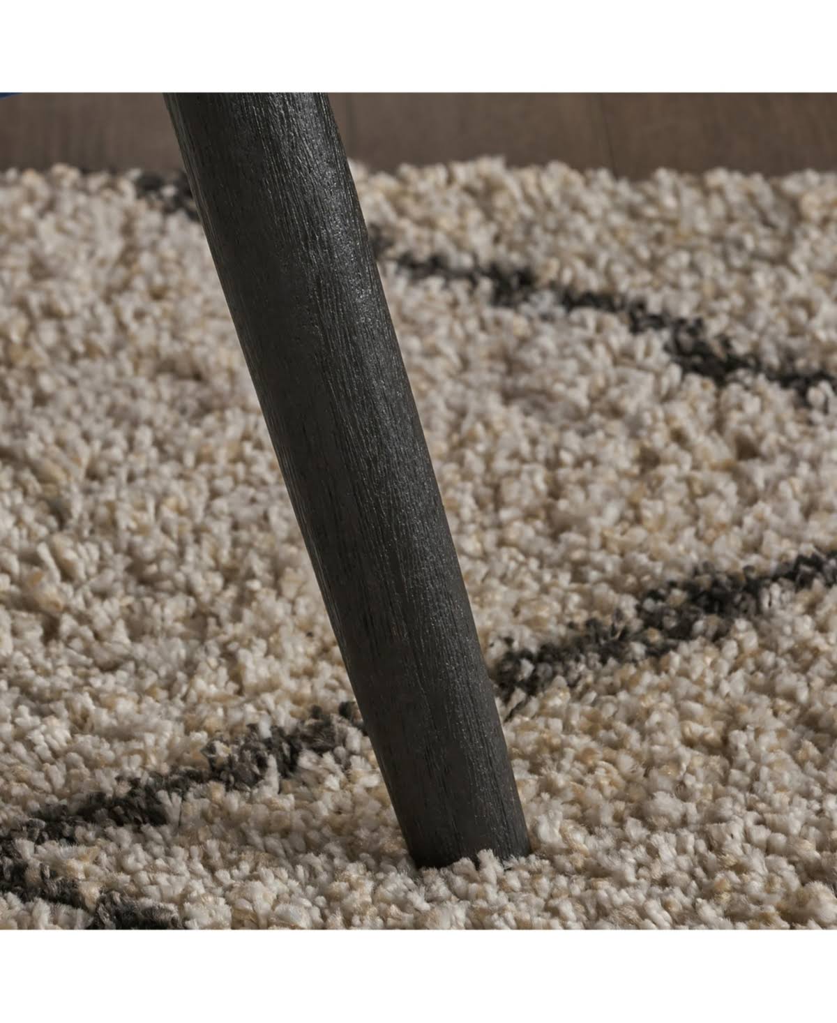 Noble House Seigfried Arm Chair in Light Lavender and Black | ShopLadder