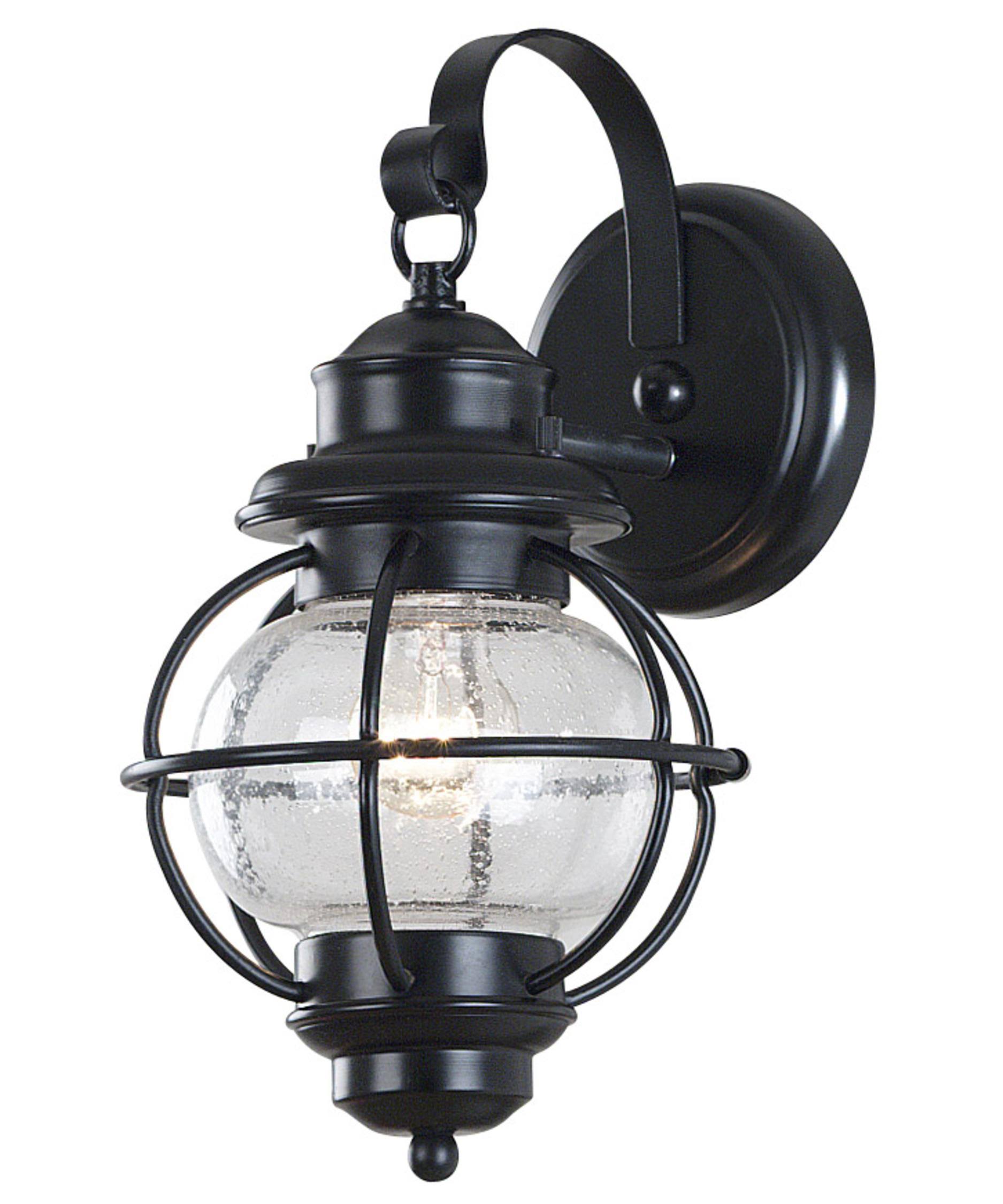 Kenroy Home Hatteras Small Wall Lantern Black 90961BL