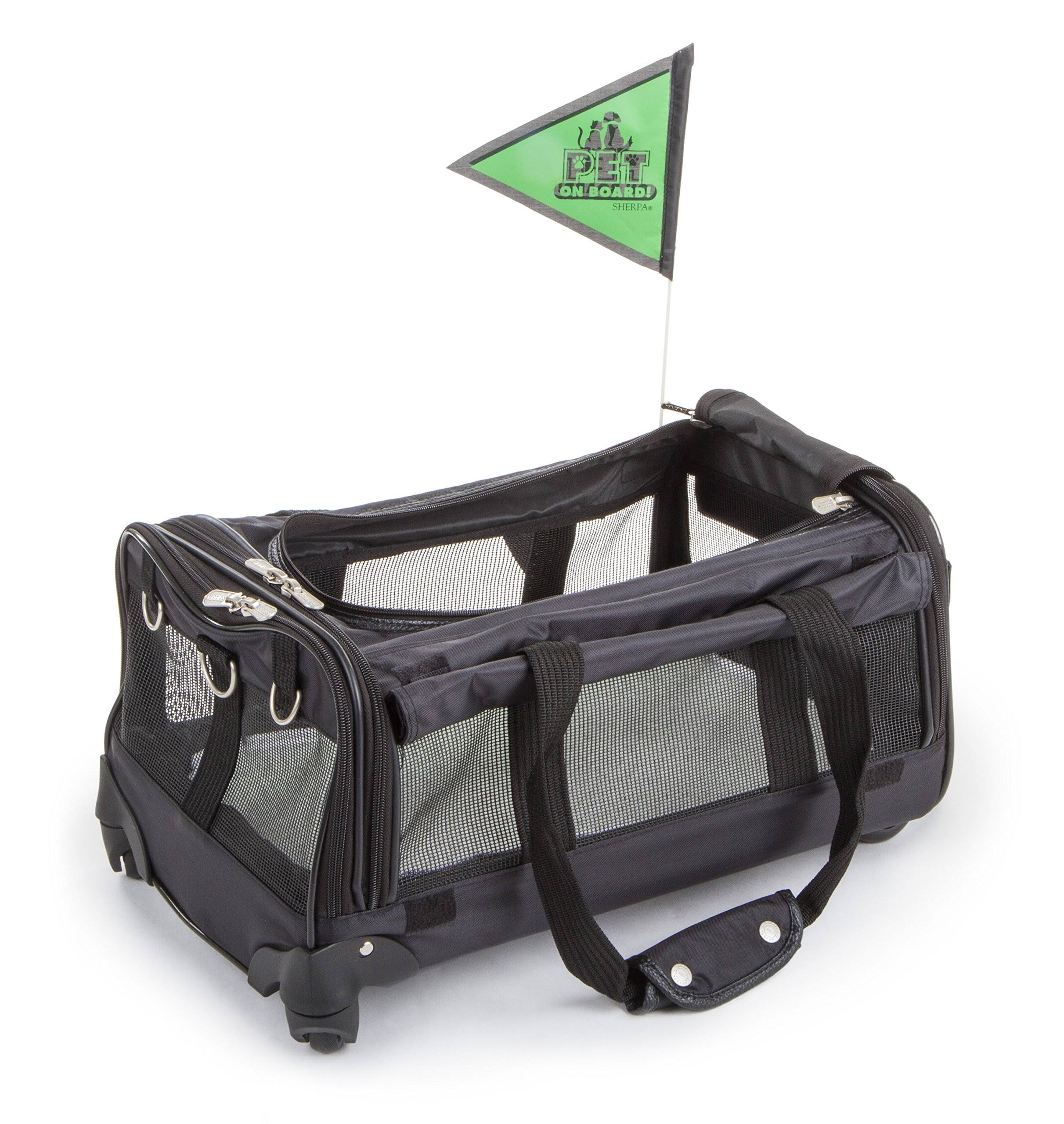Sherpa Ultimate on Wheels Pet Carrier, Black