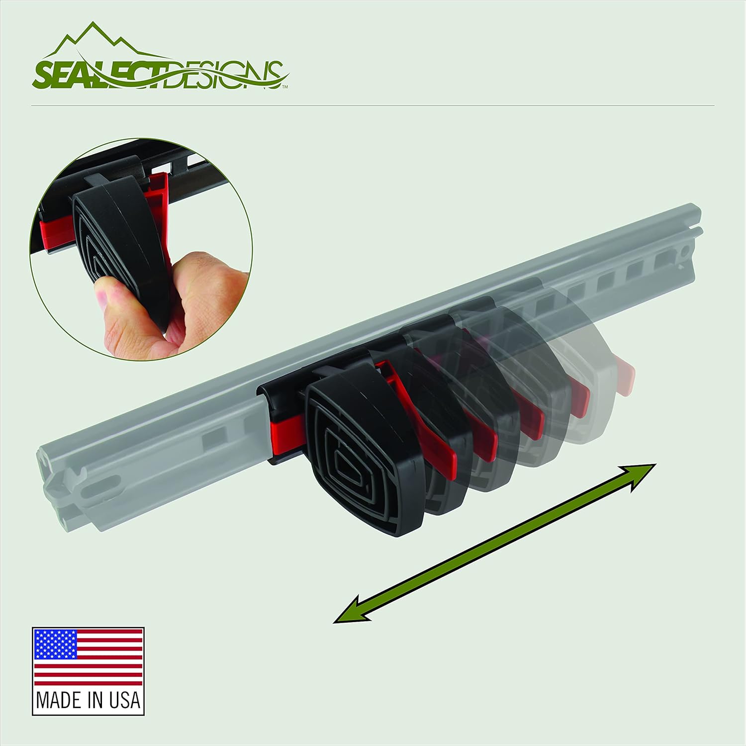 Sea-Lect Designs Kayak Recreational Footbrace w/ Rudder Control