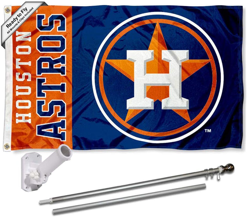WinCraft Houston Astros Flag Pole and Bracket Set