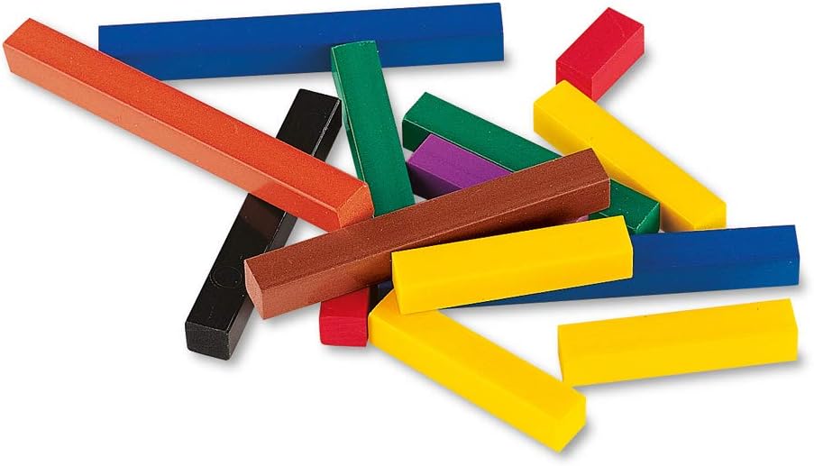 Learning Resources Cuisenaire Rods Multi-Pack: Plastic Rods, 6 Sets of 74