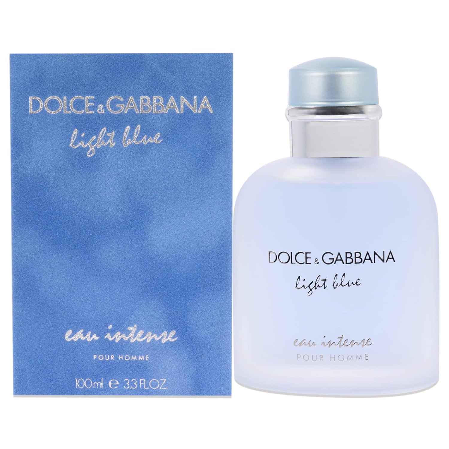 Dolce & Gabbana Light Blue Intense for Men Eau De Parfum Spray, 3.3 Fl Oz Pack of 2