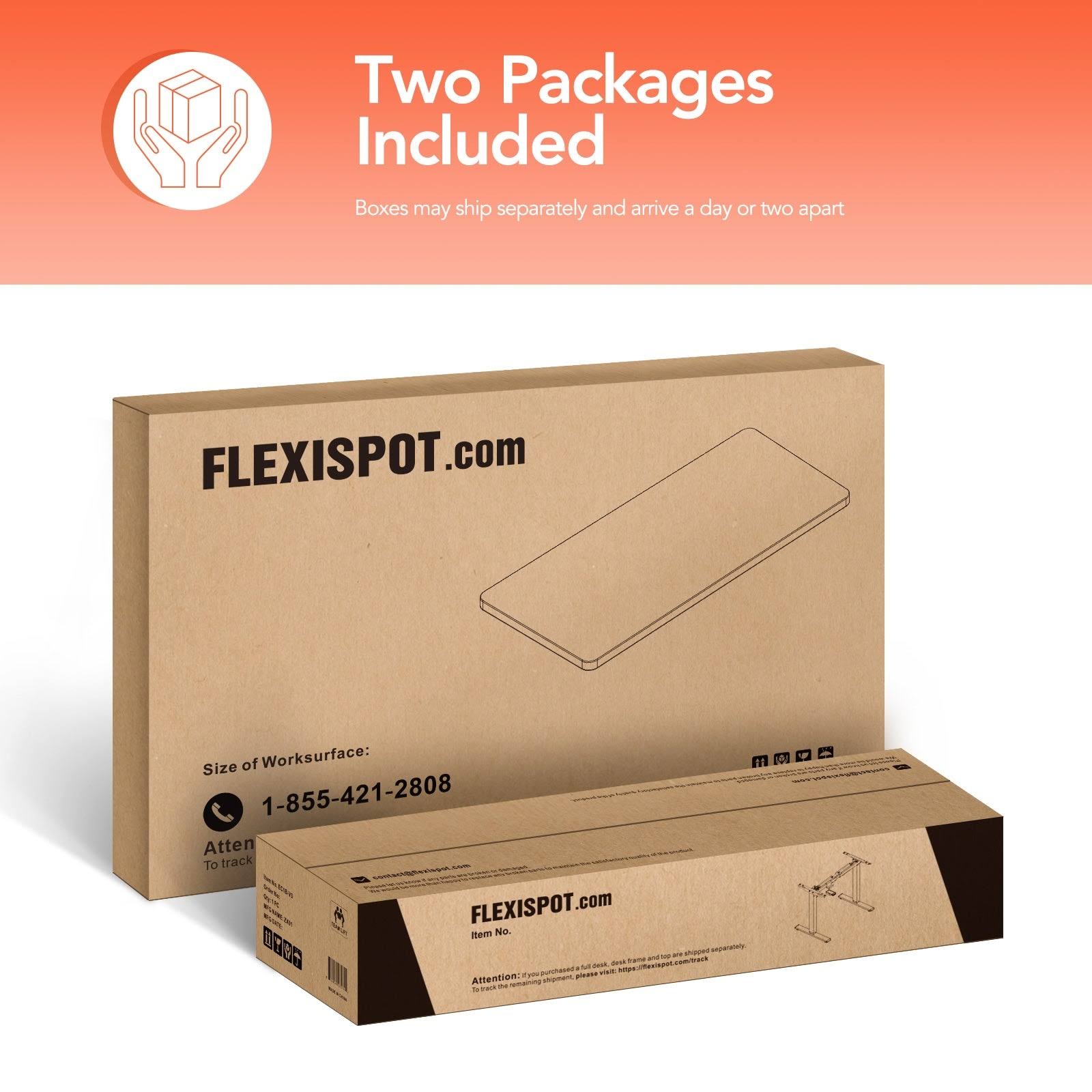 Height Adjustable Standing Desk FlexiSpot Color (Frame): Black