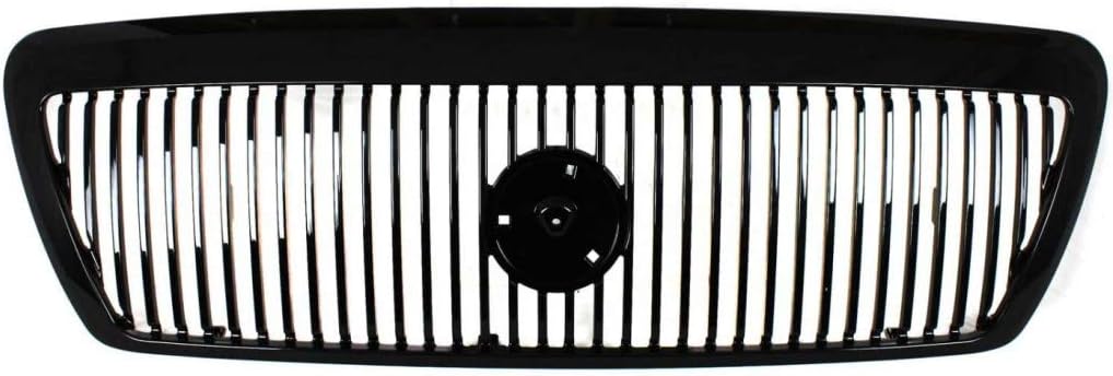For Mercury Marauder Grille Assembly 2003 2004 | Painted Black Shell and Insert | Sedan | Plastic | FO1200409 | 4W3Z8200AAA