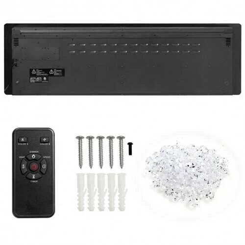 60x22 Recessed Ultra Thin Mounted Wall Electric Fireplace