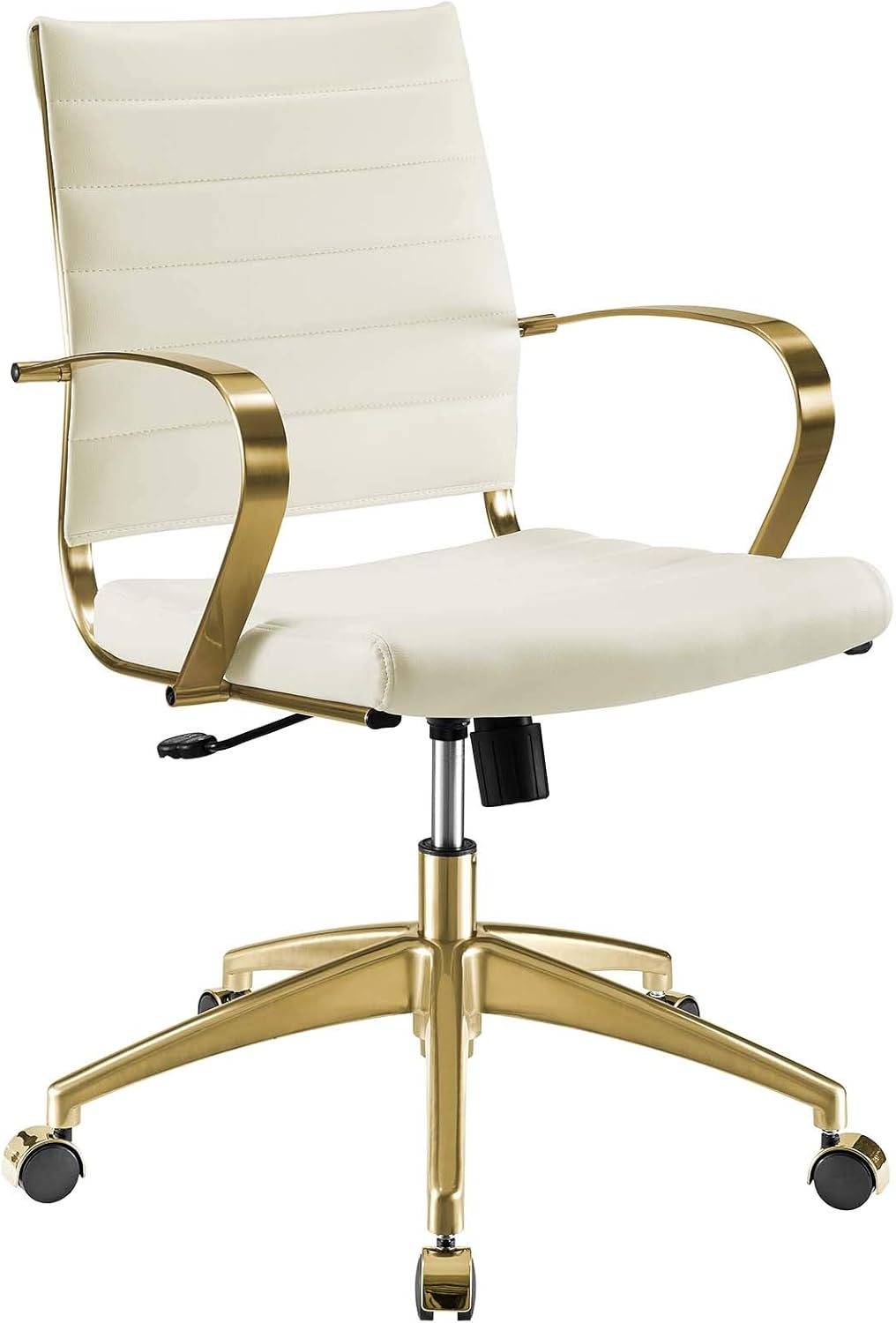 Modway Jive Gold Stainless Steel Executive Managerial Swivel Midback Office Chair