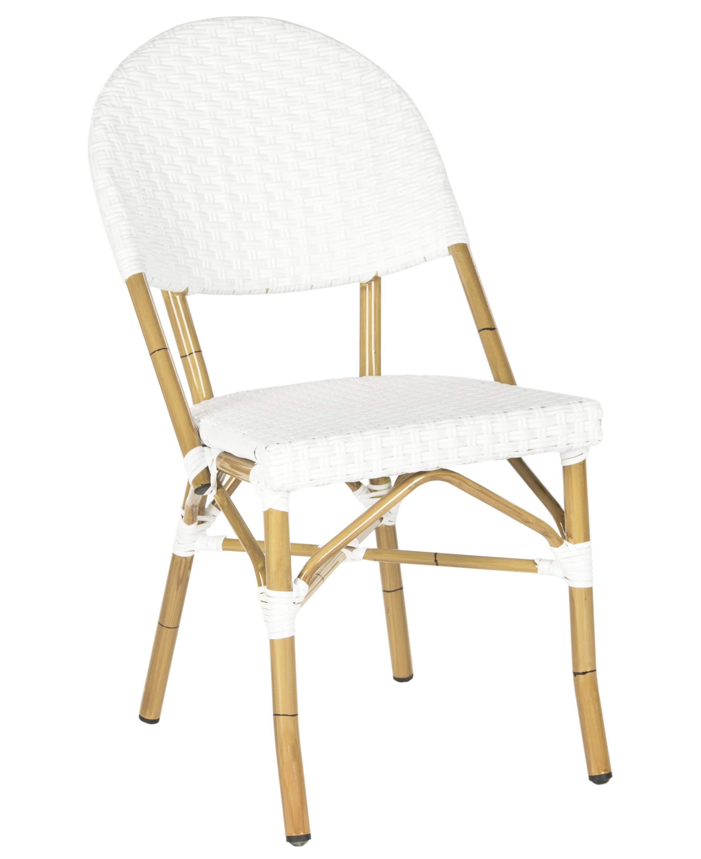 Safavieh Barrow Stacking Indoor-Outdoor Side Chair (Set of 2), White