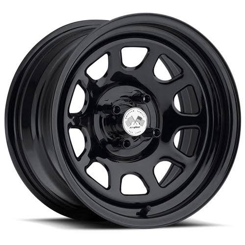 U.S. Wheel : Wheel, 022 Series Drift Daytona FWD, Steel, Gloss Black, 17 inch x 8.0 in., Wheels