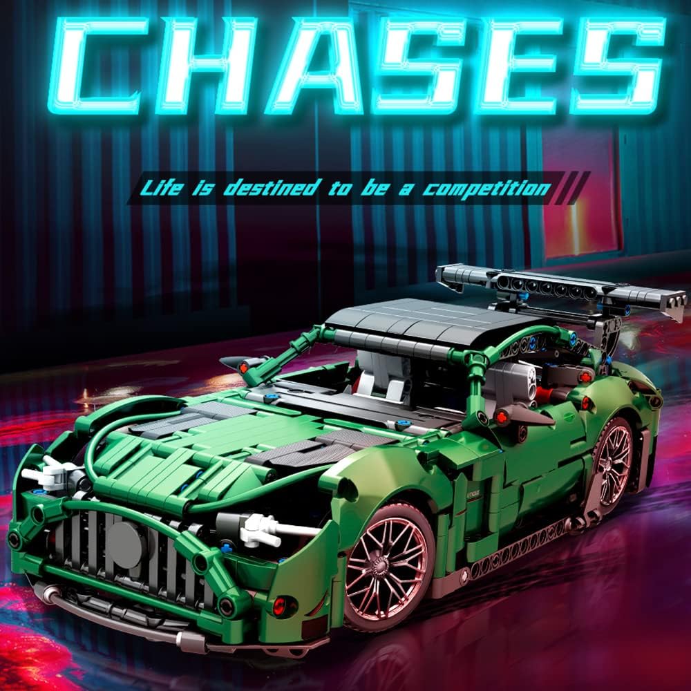 Mesiondy Sports Car Building Blocks Toys Boys or Adults Kits，1:14 MOC Building Set Raceing Car Model ,Cars for Boys Age 12-14-16，(1460 Pieces)&hellip;