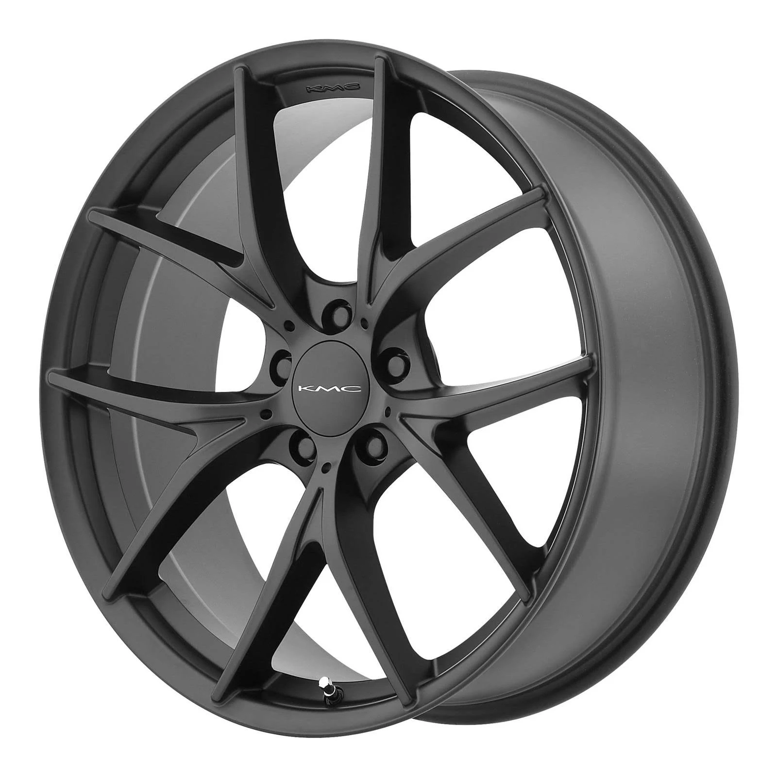 KMC KM694 Wishbone Wheel 18x8 5x120 Satin Black +35mm