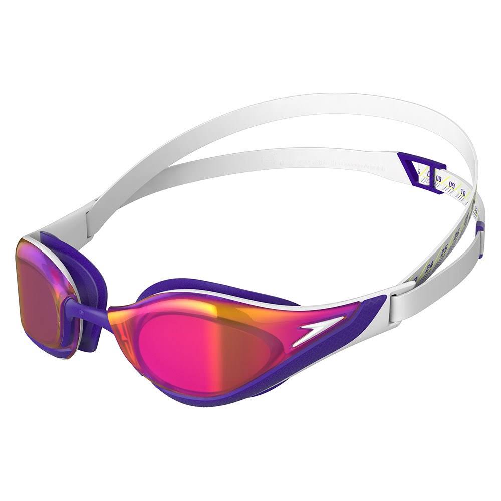 Speedo Fastskin Pure Focus Swimming Goggles Lilac White with Pink