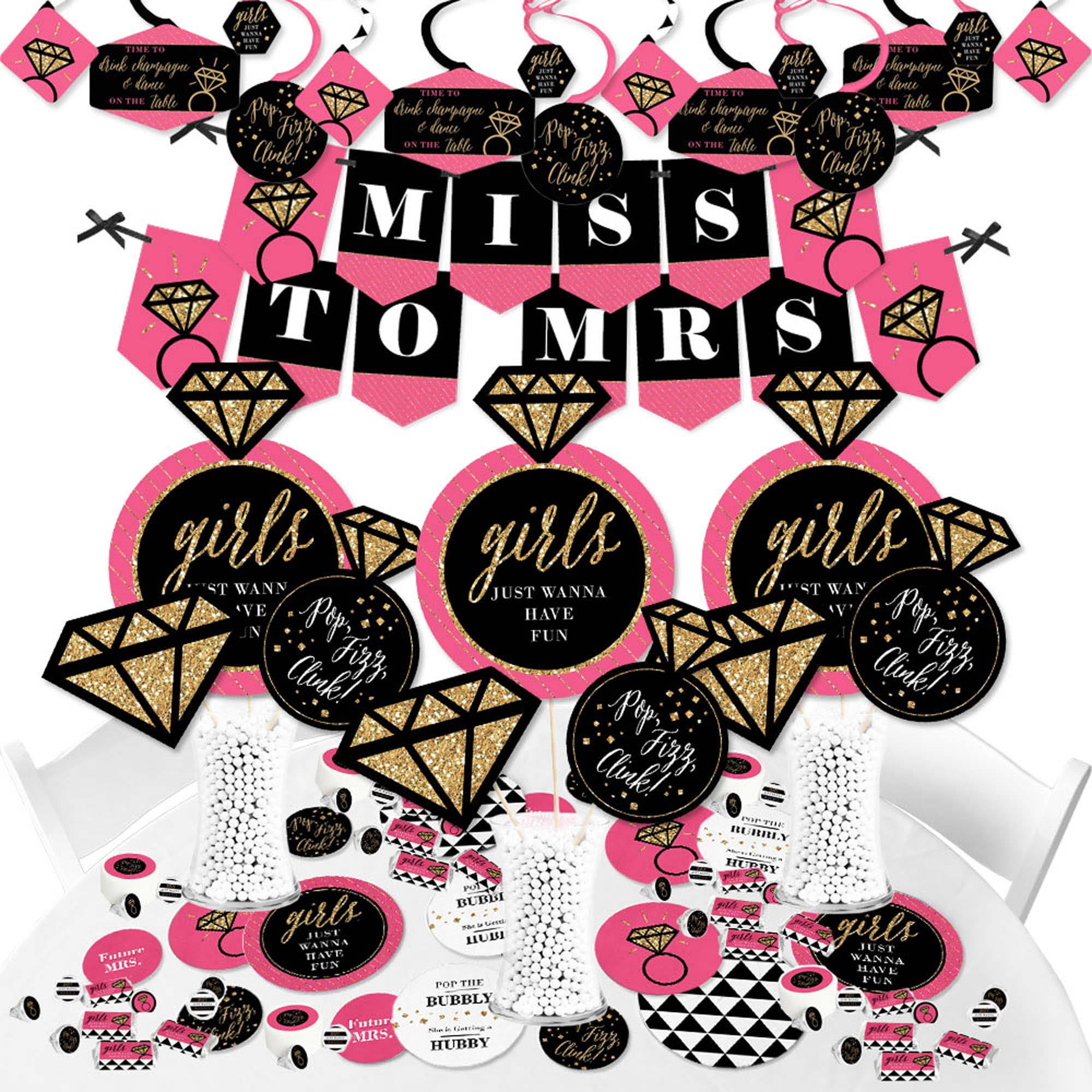 Big Dot of Happiness - Girls Night Out - Bachelorette Party Supplies - Banner Decoration Kit - Fundle Bundle