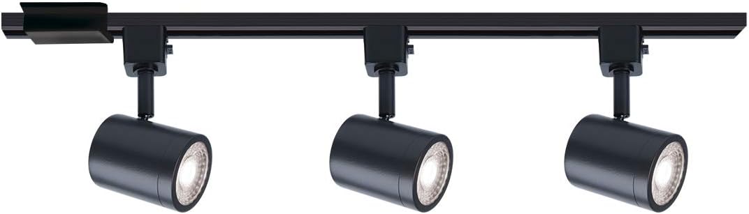 WAC Lighting Charge LED Energy Star 3 Light Track Kit with Floating Canopy Feed and 4Ft Track with End Caps 3000K in Dark Bronze (H-8010/3-30-DB)