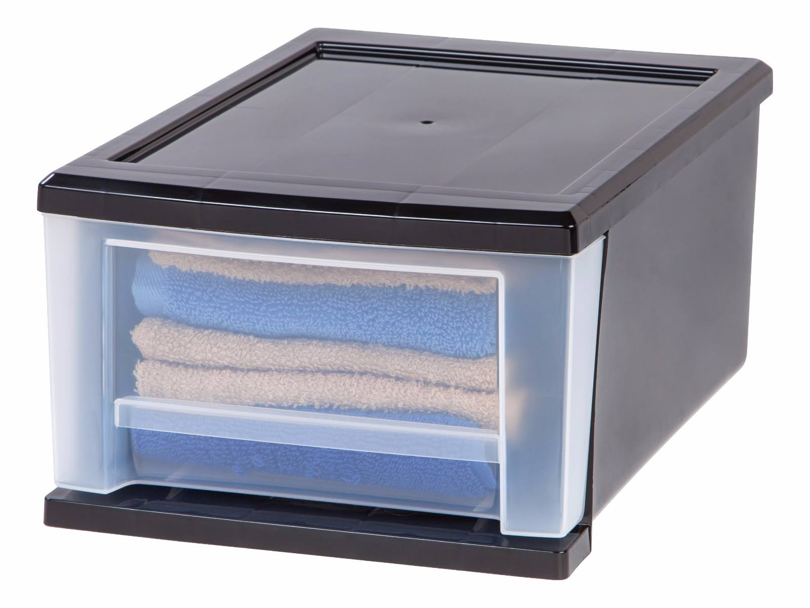 Iris Small Stacking Drawer, Black