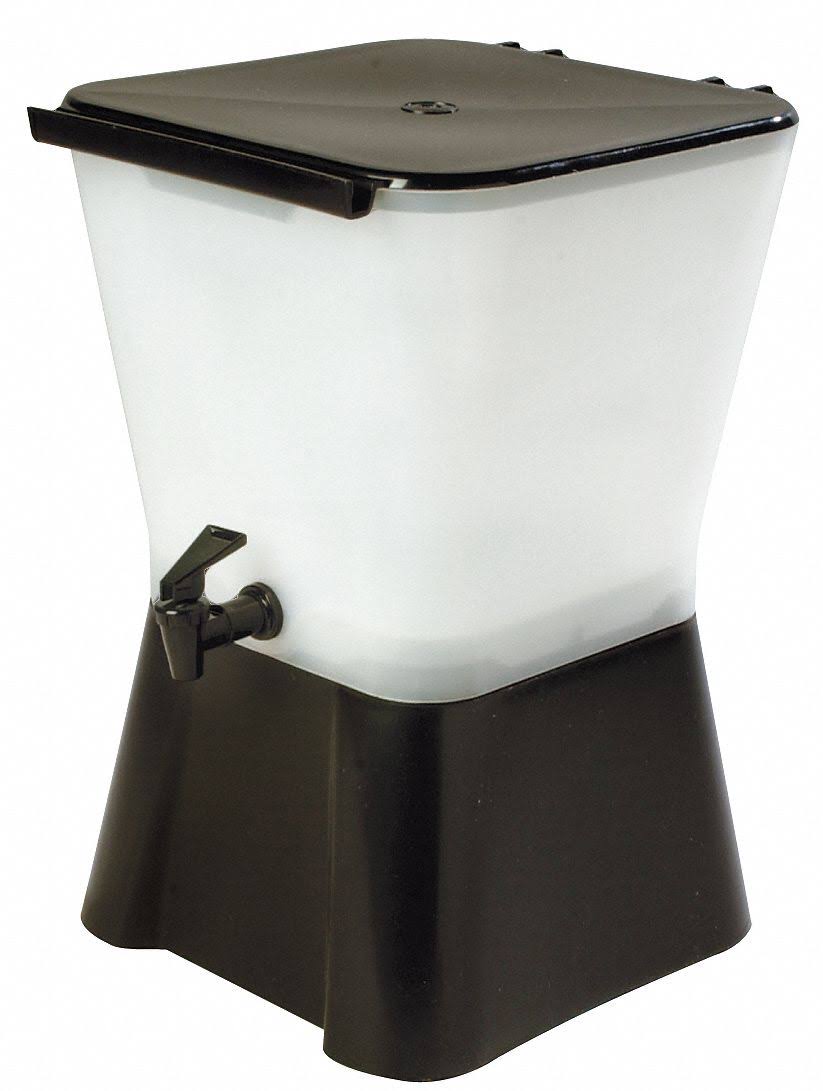 Carlisle 1082003 Beverage Dispenser,Square,3 Gal,black