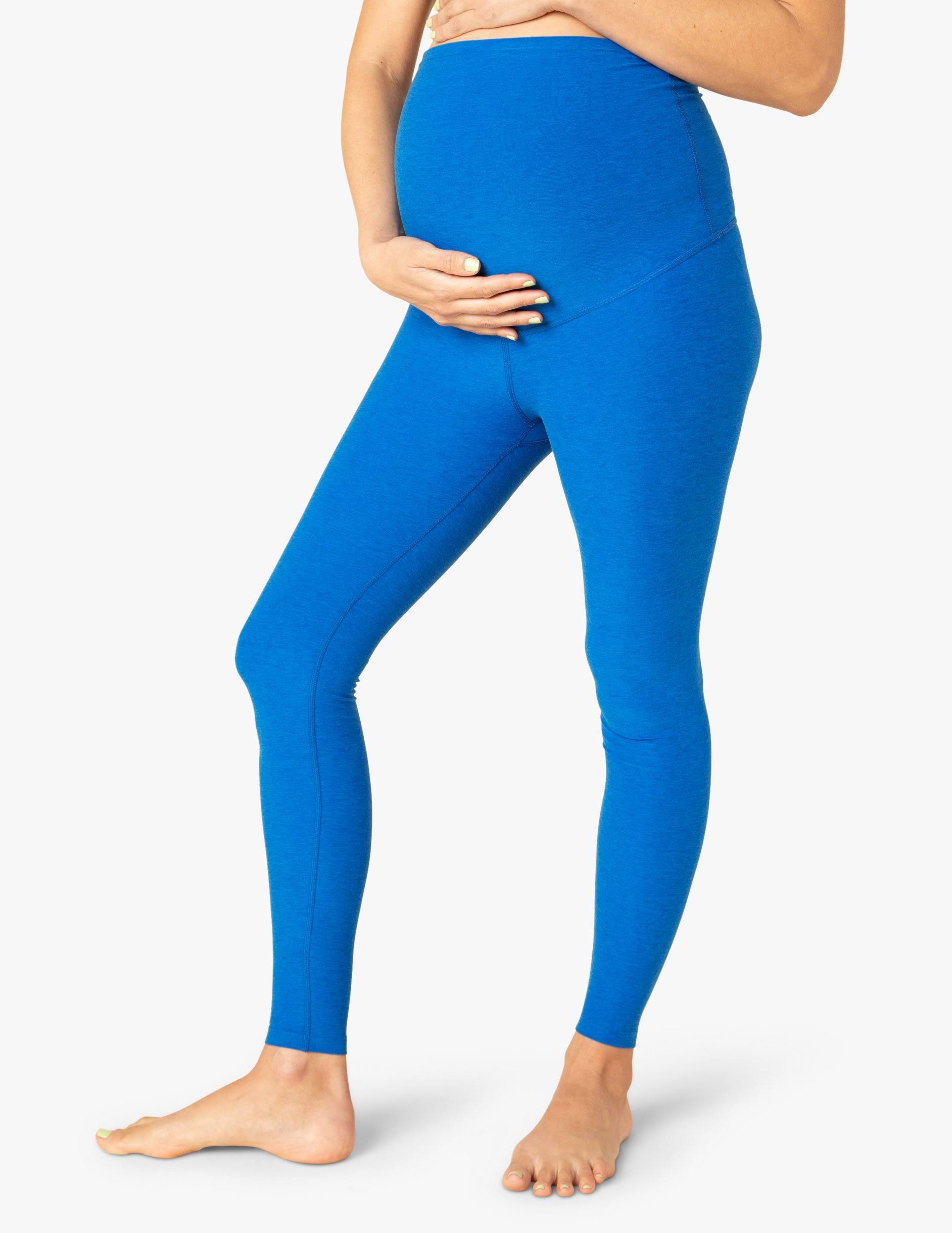 Spacedye Love The Bump Midi Maternity Legging | Beyond Yoga Wayfinder Blue-Wave / S