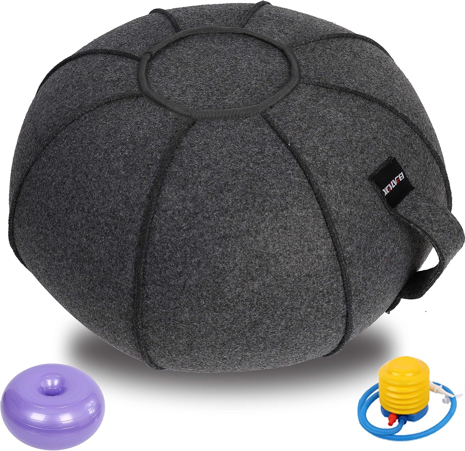 XGYLVFEI Kids Balance Ball Chair &ndash; Exercise Stability Yoga Ball Premium Ergonomic Chair for Home and Office Desk with Air Pump for Children, Exercise Guide and Satisfaction Guarantee