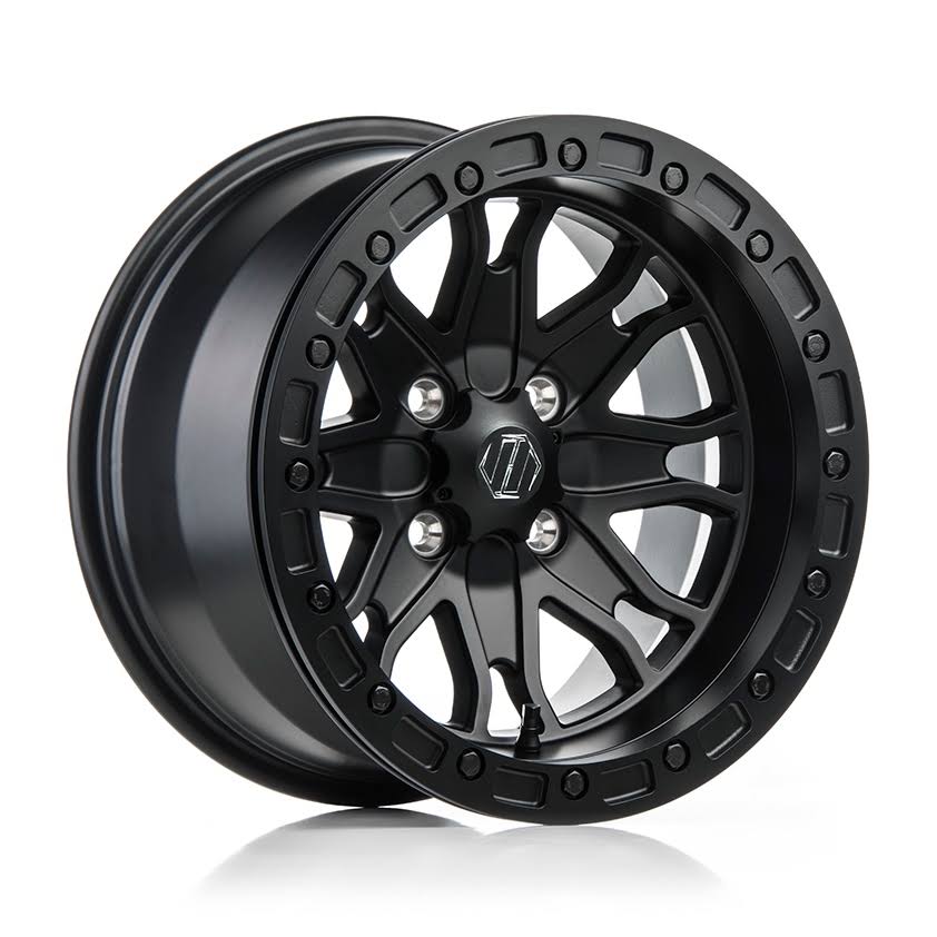 HiPer Raptor 15x22 UTV Wheel Black 15x10 4/136.5 (5+5) Beadlock Rim