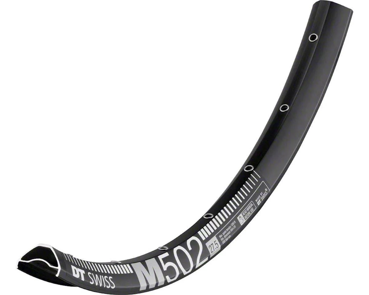 DT Swiss M 502 27.5x22 Tubeless-Ready Disc Rim 28H Black