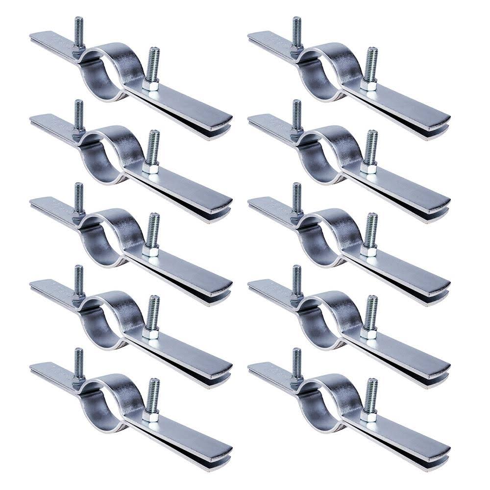 The Plumber&s Choice 3/4 in. Riser Clamp in Electro Galvanized Steel (10-Pack)