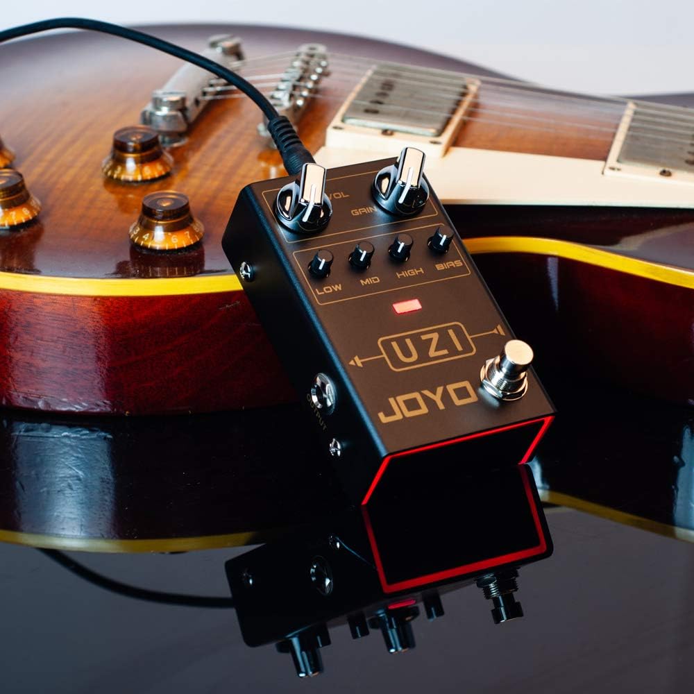 JOYO R-03 UZI Distortion Pedal Guitar Effect Pedal for Heavy Metal Music High Gain Distortion for Electric Guitar with BIAS Knob True Bypass Pack of 2