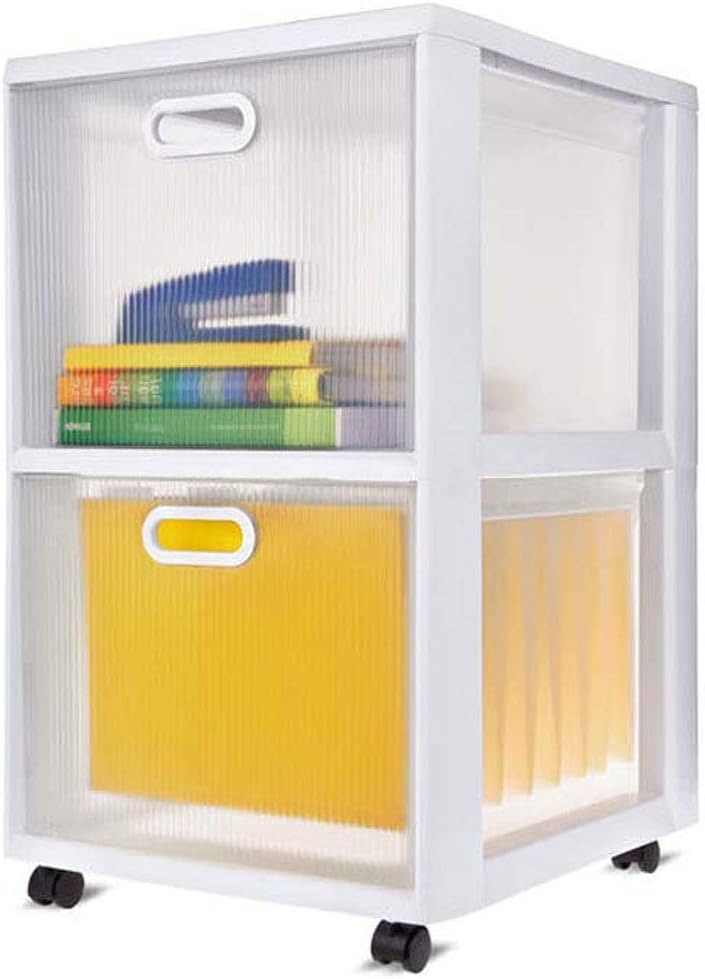 Sterilite 36208002 Ultra 2 Drawer Plastic Rolling Storage Container (2 Pack)