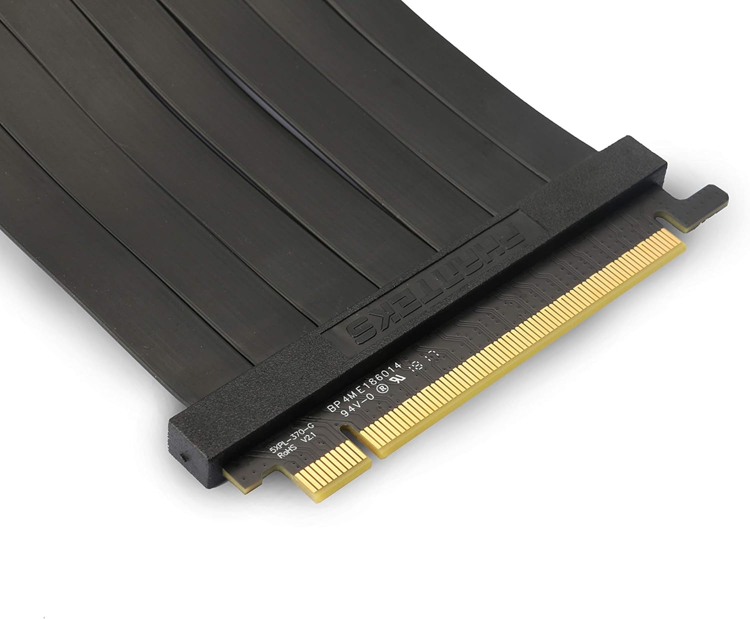 Phanteks PH-CBRS_PR22 – 220mm Premium Shielded High-Speed Technology PCI-E 3.0 x16 Riser Cable, 90o Adapter Pack of 2