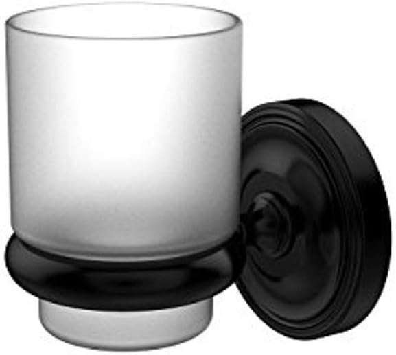 Allied Brass PR-66-BKM Wall Mounted Tumbler Holder, Matte Black Pack of 2