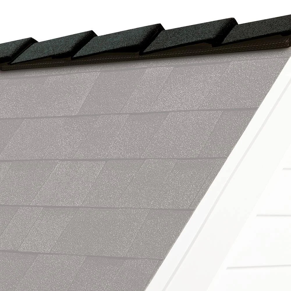 Owens Corning DecoRidge 8 in. Onyx Black Hip and Ridge Roofing Shingles (20 Linear ft. per Bundle)