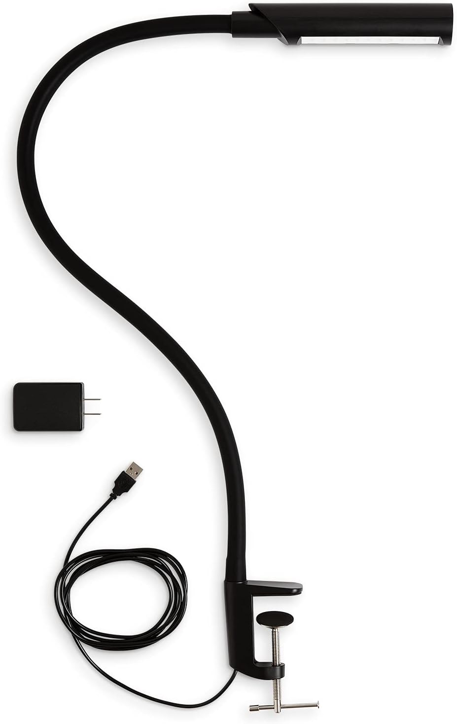 Reliable UberLight Flex 3200TL Task Light &ndash; LED Portable Desk Light with Clamp, USB Connection, 26.5&rdquo; Flexible Gooseneck, 270&deg; Rotational Head, 9 Light Settings, and up to 60,000 Hours of Use (Black)