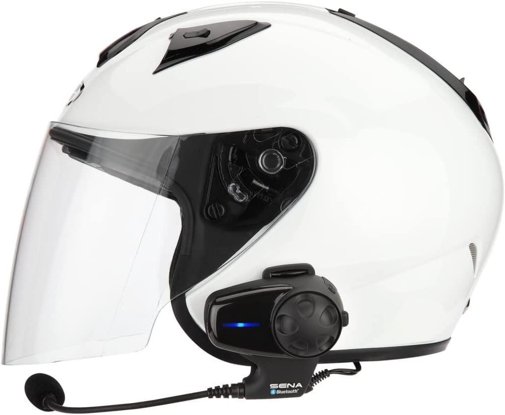 Sena SMH10-10 Motorcycle Bluetooth Headset / Intercom (Single) , Black