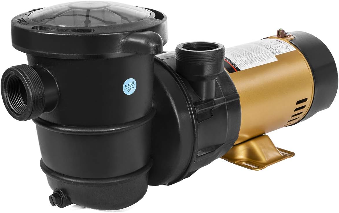 XtremepowerUS 75113 Pump Pool ABOVEGROUND 1.5HP 2SPEED Energy Saving, Black