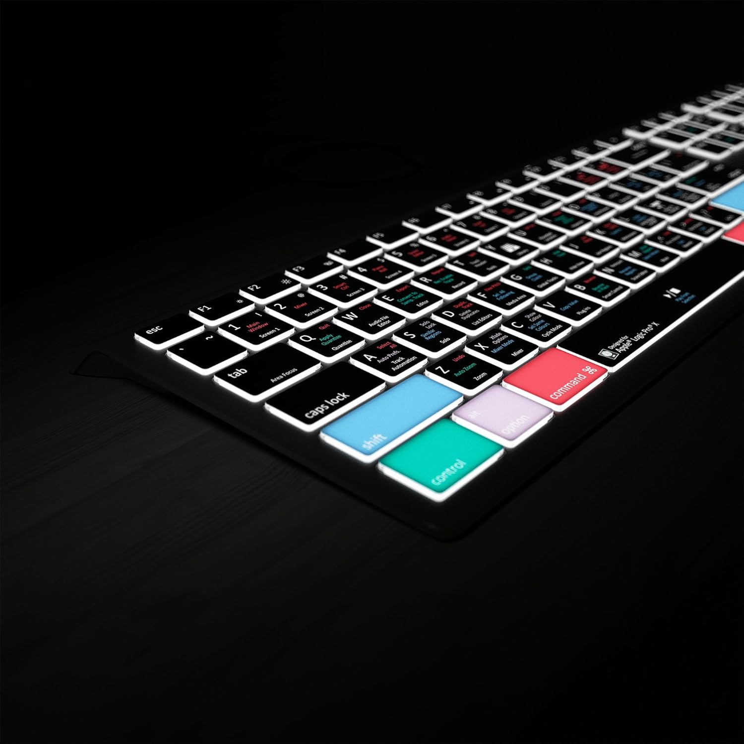 Editors Keys Logic Pro X Keyboard for MacOS | Backlit Shortcut Keyboard