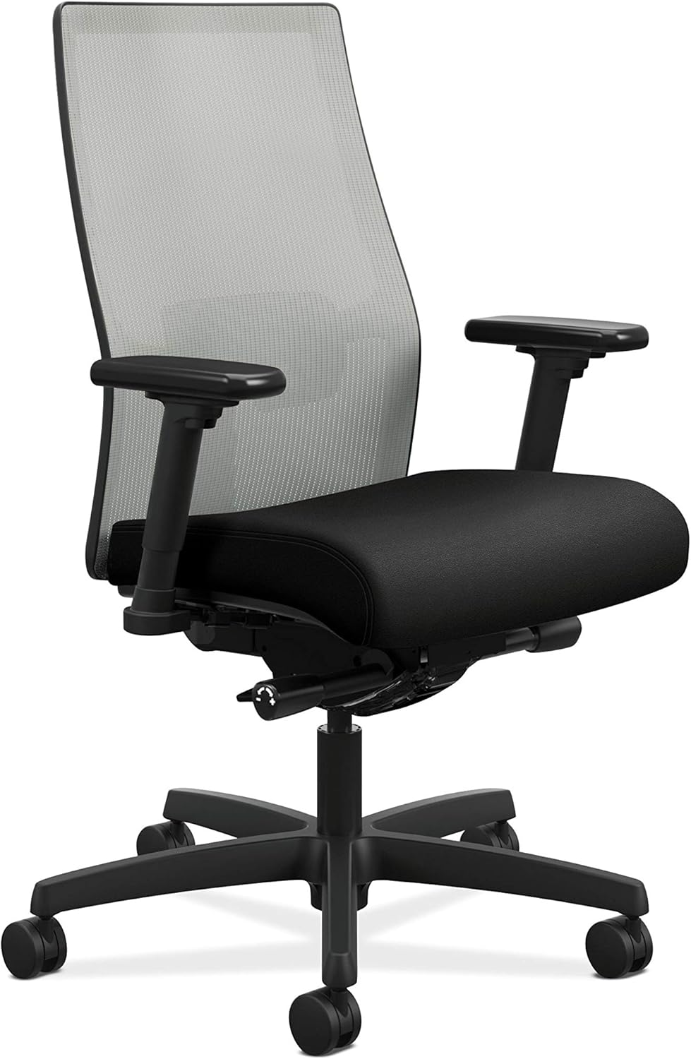 HON Ignition 2.0 Mesh Back Task Chair with Adjustable Arms and Adjustable Lumbar Support, in Black