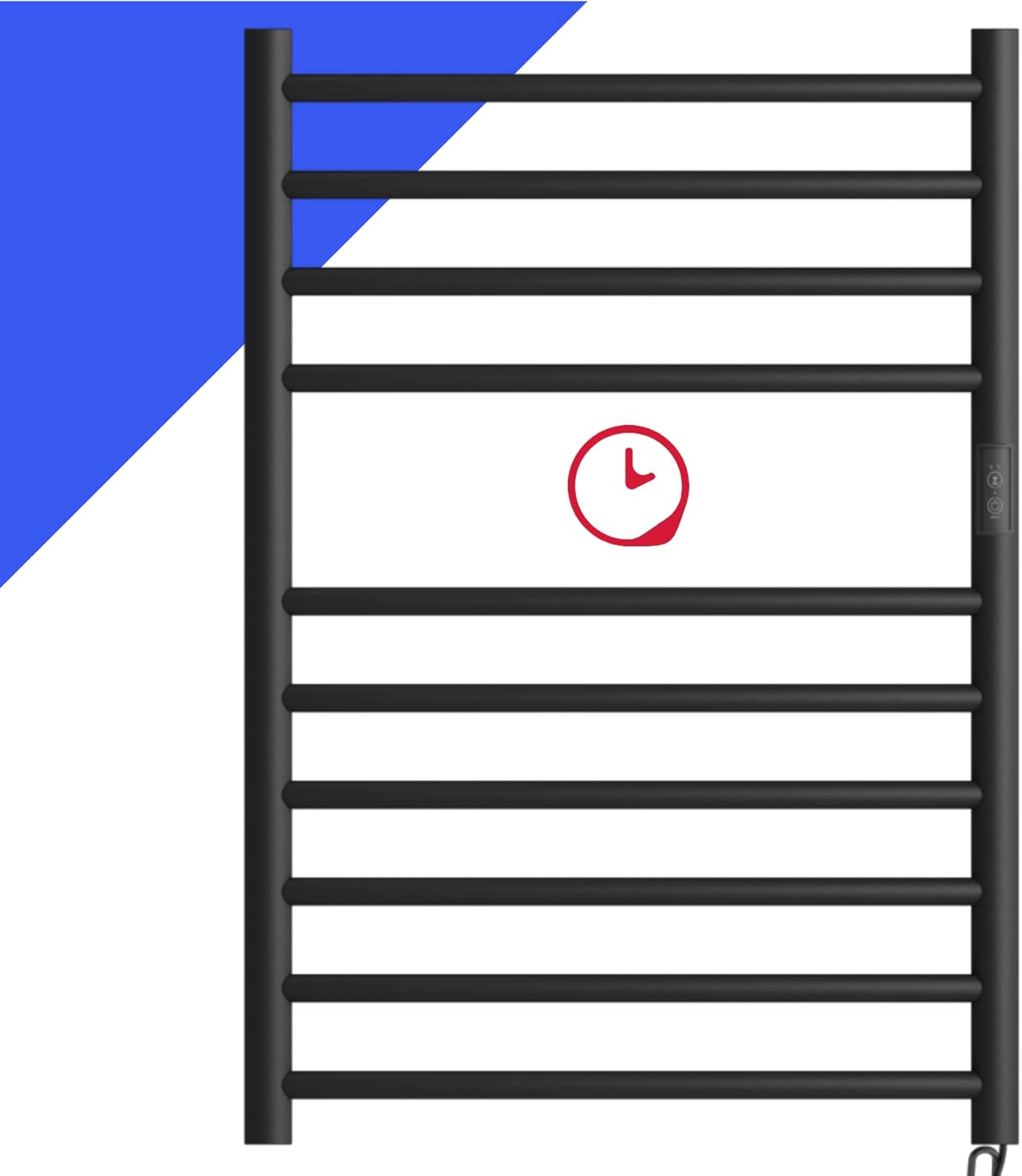 Towel Warmer with Timer, Heated Towel Rack, Wall Mounted hot Towel Warmer for Bathroom, Hardwired or Plug-in Models