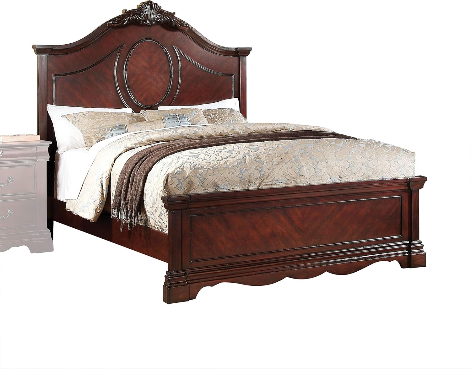 ACME Furniture Bed, Eastern King, Dark Cherry